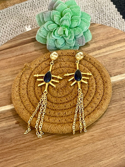 The Bijoux Vault Vintage Gold Plated Dangle Earrings