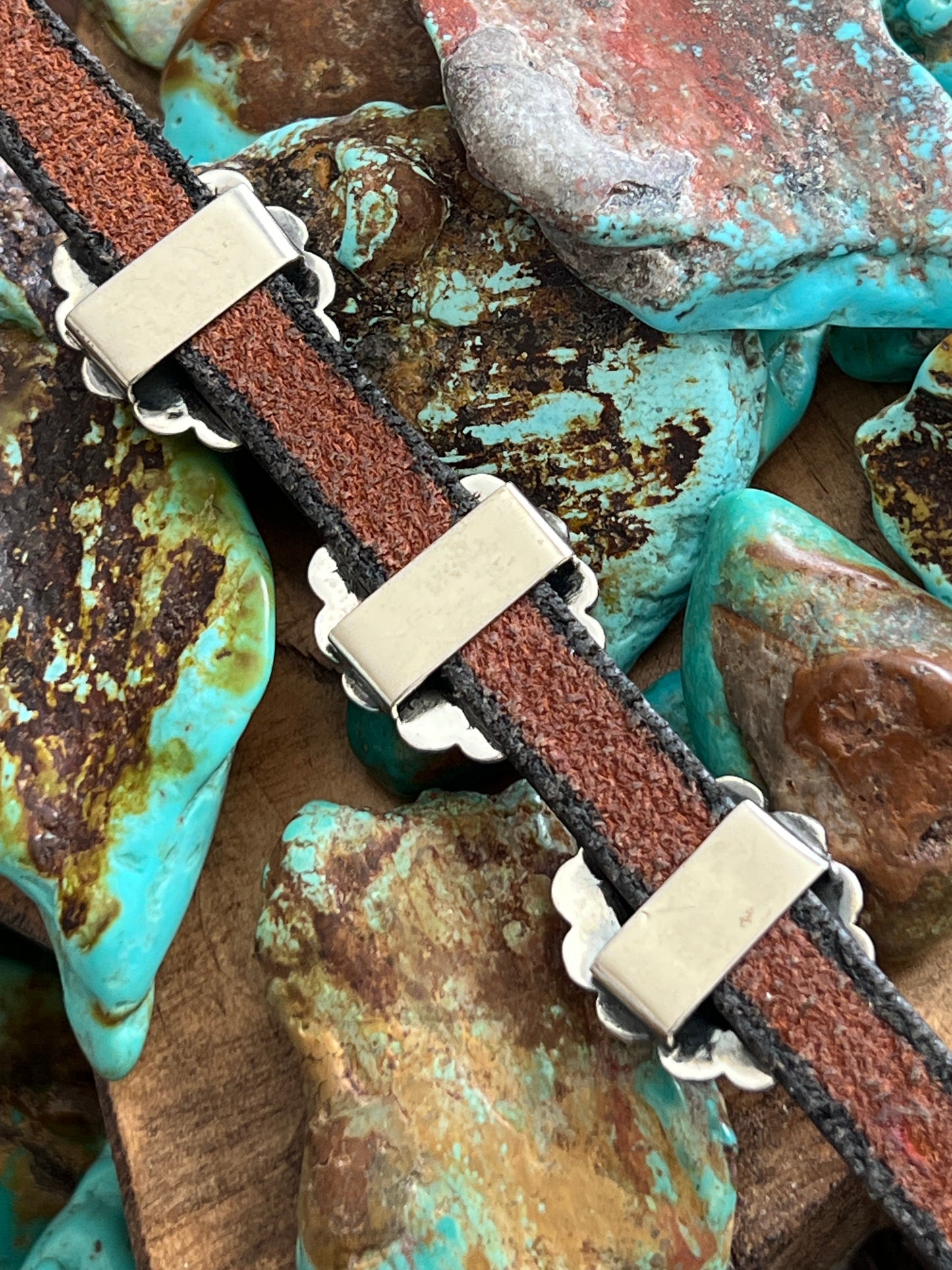 Sterling Silver Traditonal Style Concho Slide