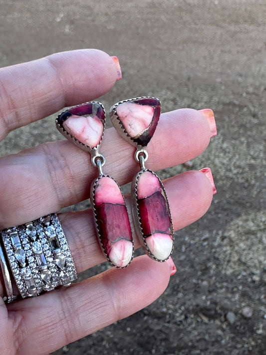 Dahlia Rose Handmade Sterling Silver Dangles