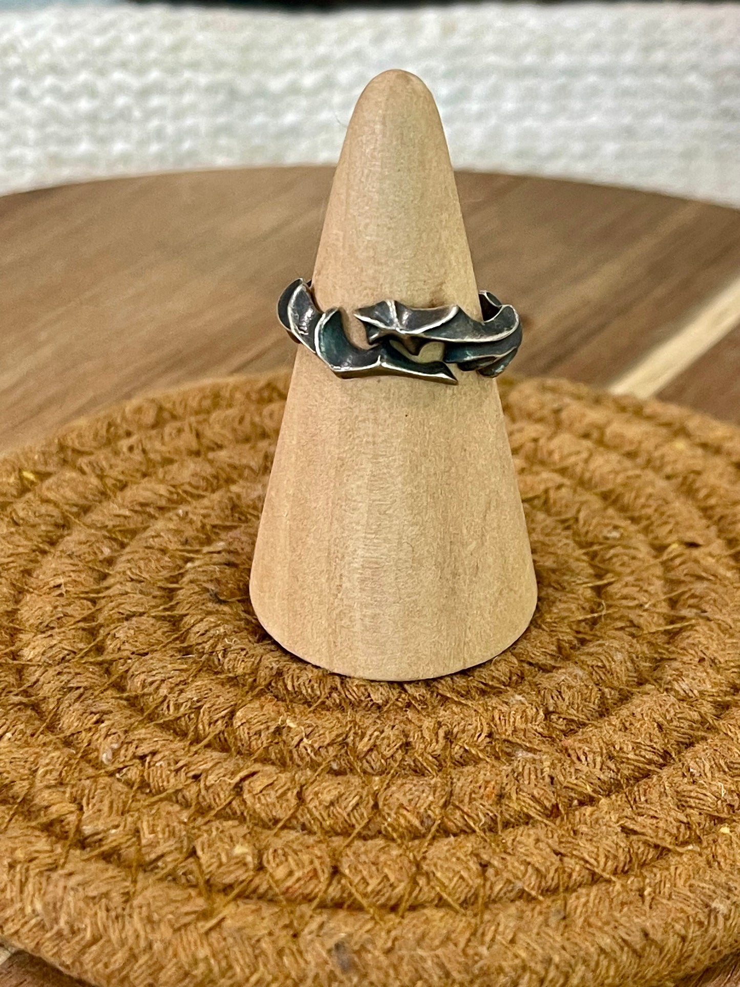 Handcrafted Sterling Silver Size 8 Ring