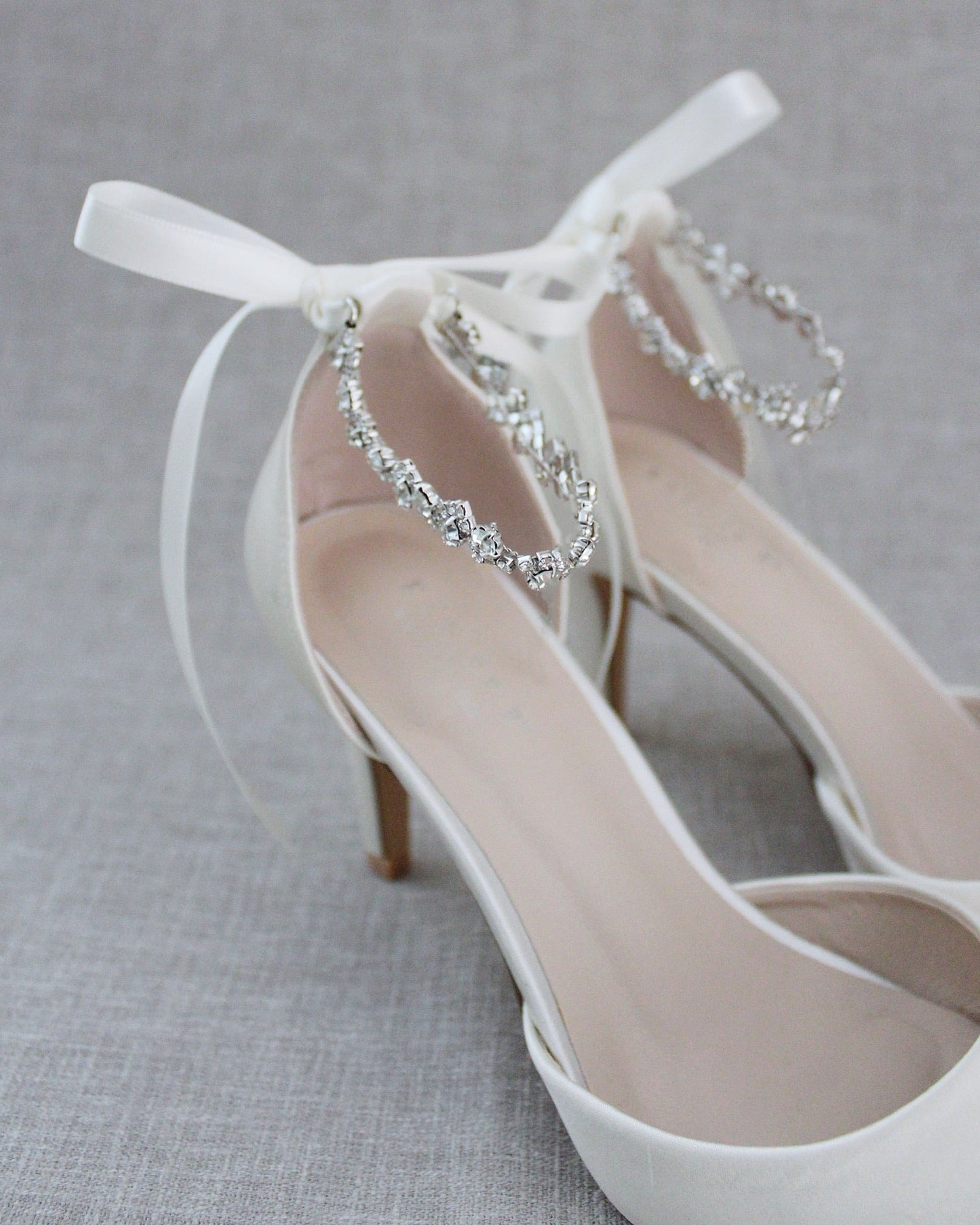 Wedding Pumps with Amaryllis Crystal Strap