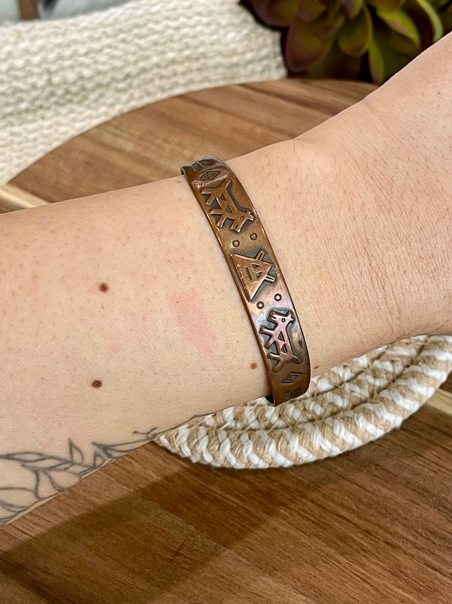 Vintage Handmade Copper Cuff