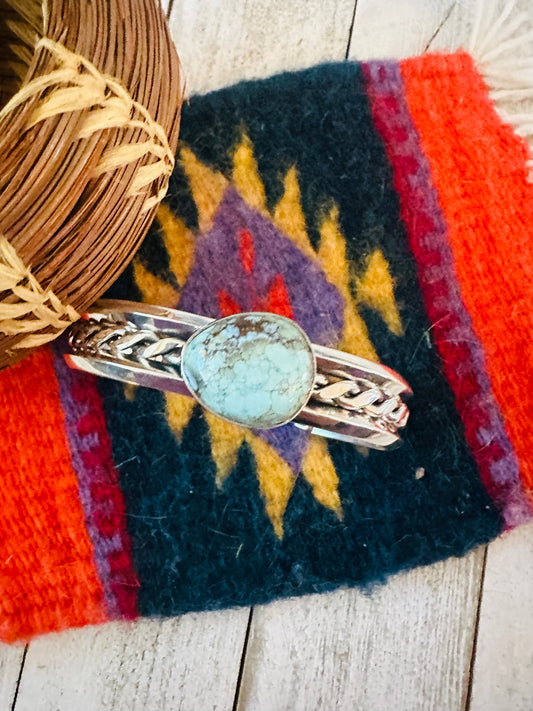Handcrafted Sterling Silver & Turquoise Cuff Bracelet