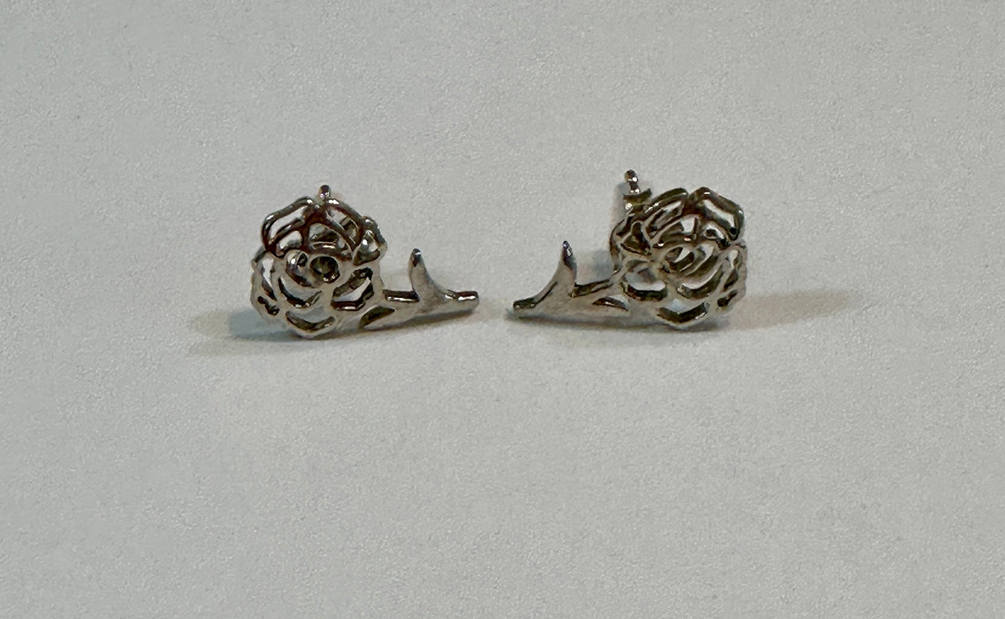 Sterling Silver Birthday Flower Stud Earrings September