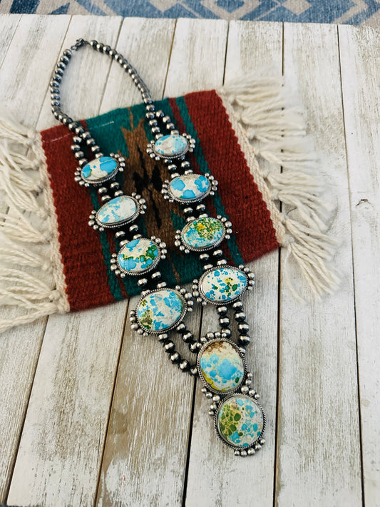 Handcrafted Sterling Silver & Sonoran Mountain Turquoise Necklace