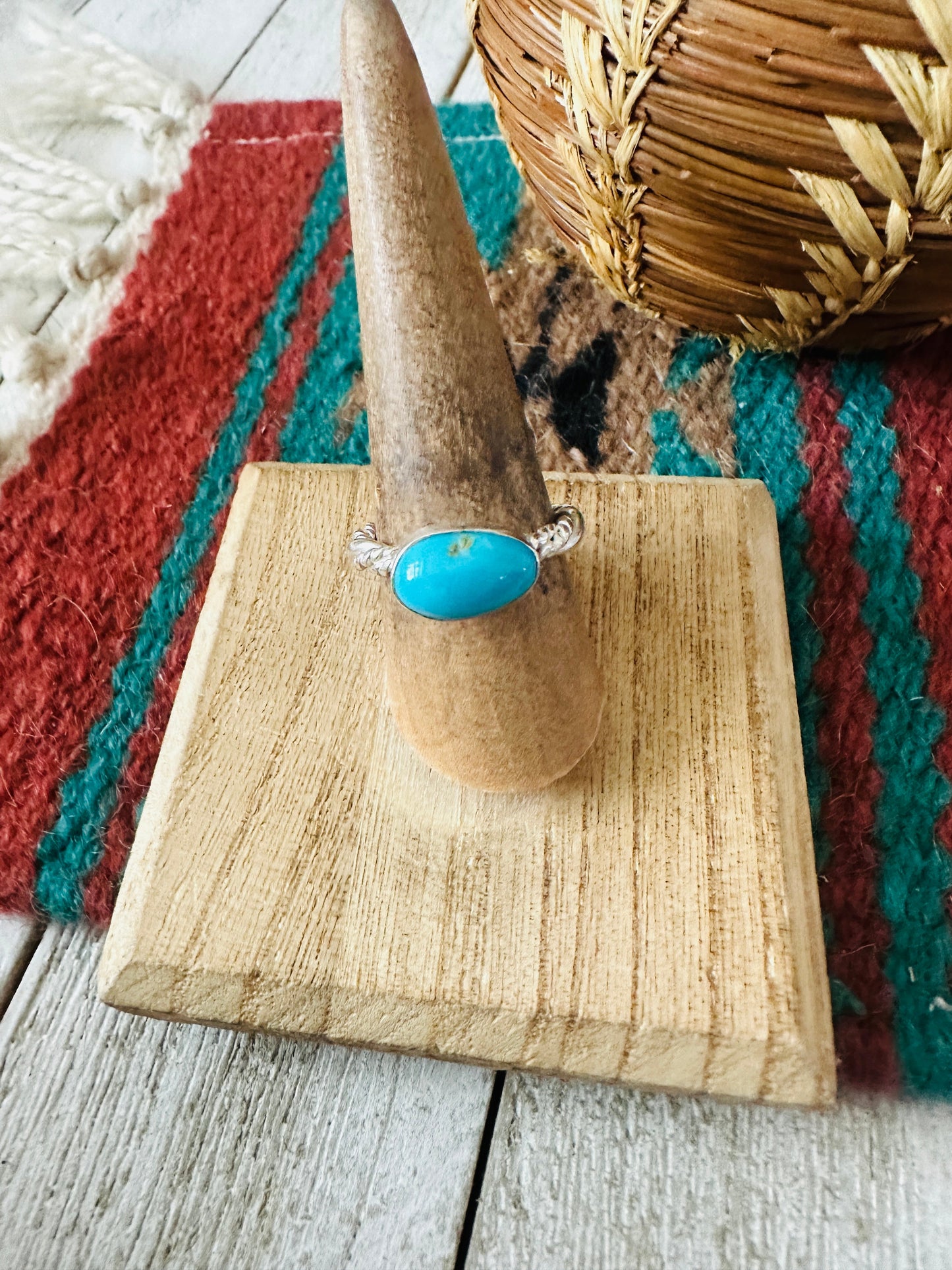 Handcrafted Turquoise & Sterling Silver Ring