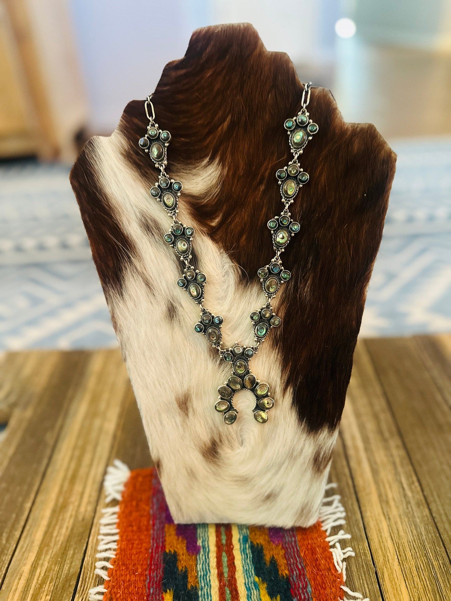Handcrafted Abalone & Sterling Silver Naja Necklace by Federico Jimenez