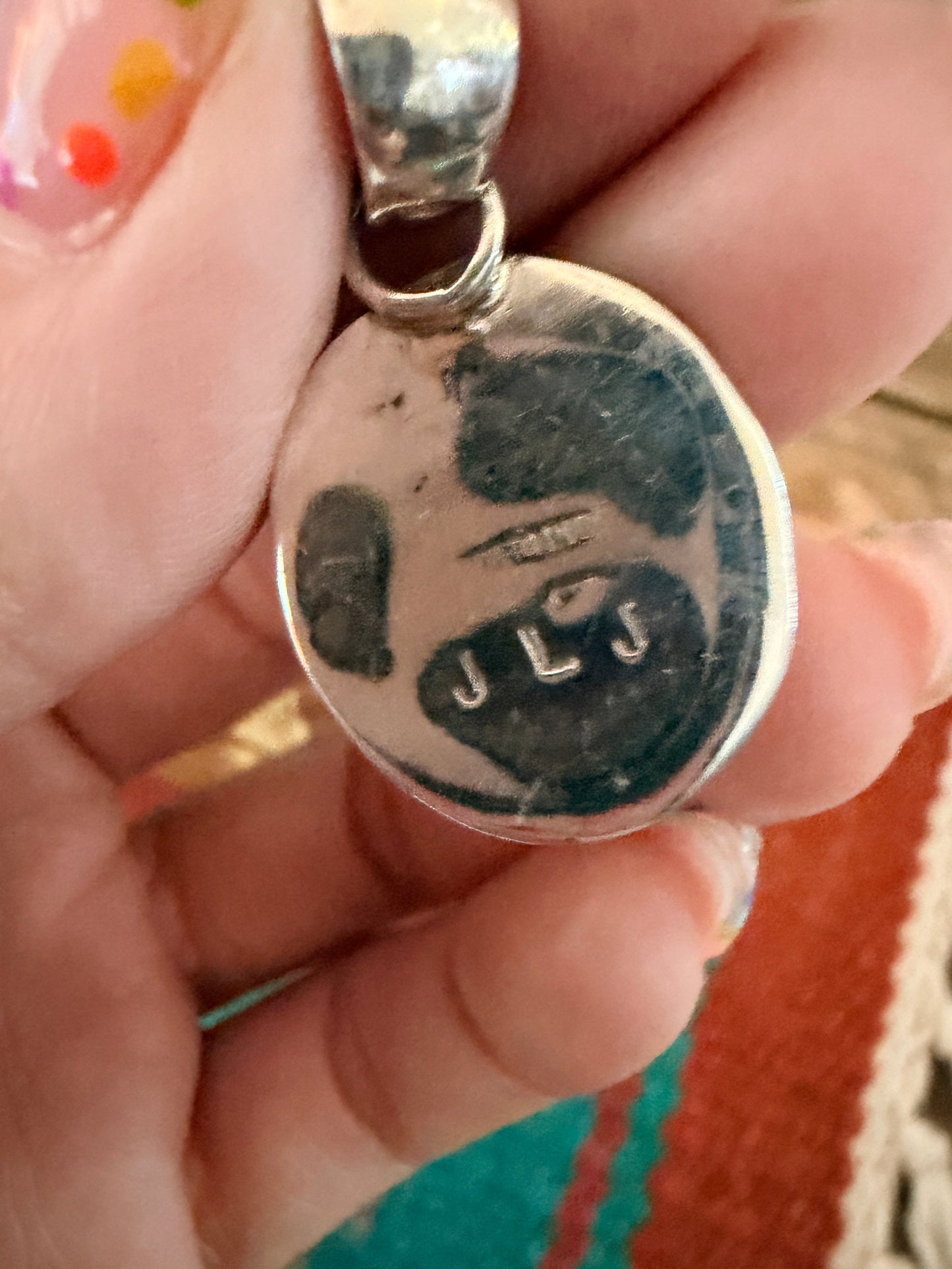 Handcrafted Sterling Silver and Turquoise Pendant