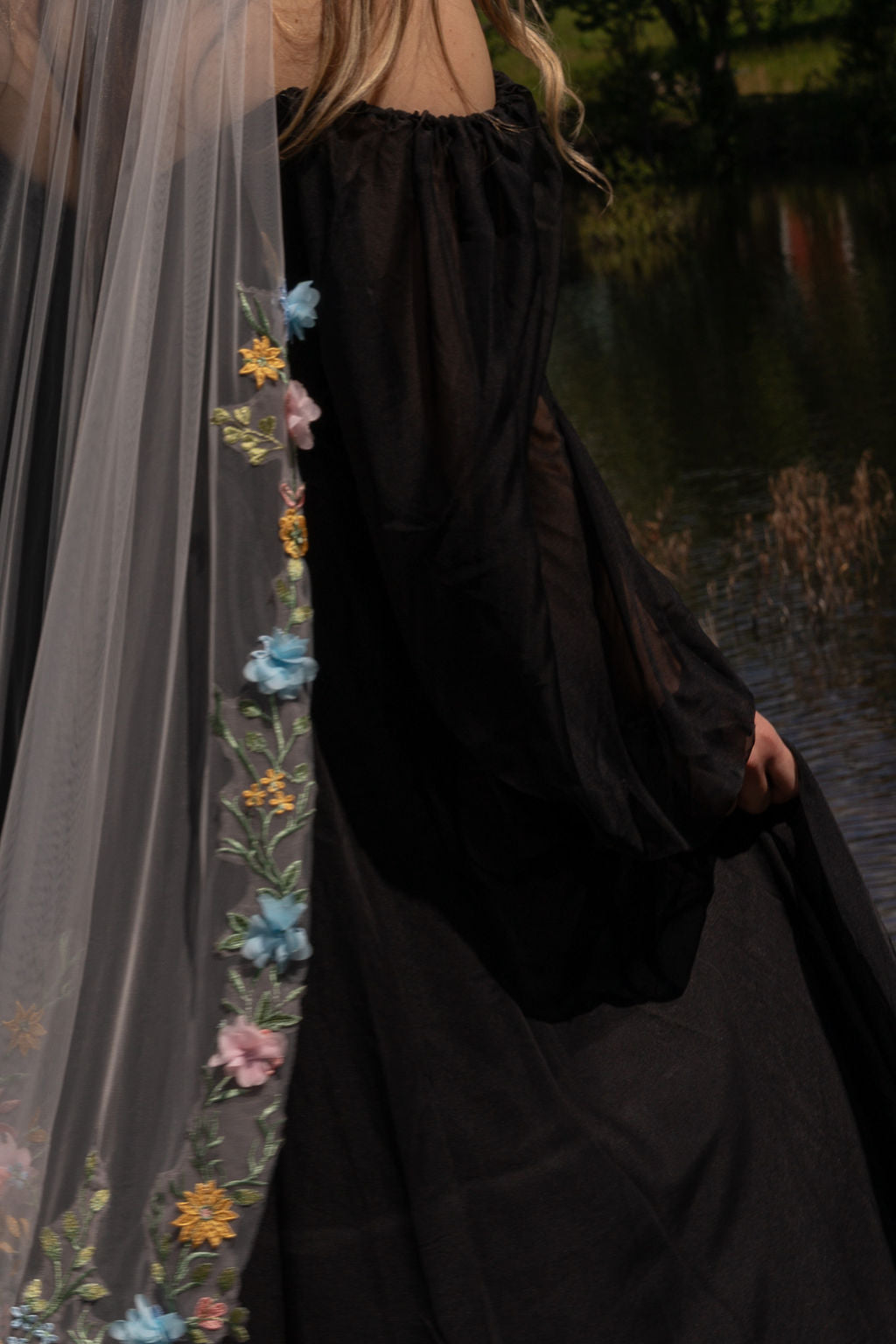 The Josephine, Floral Wedding Veil
