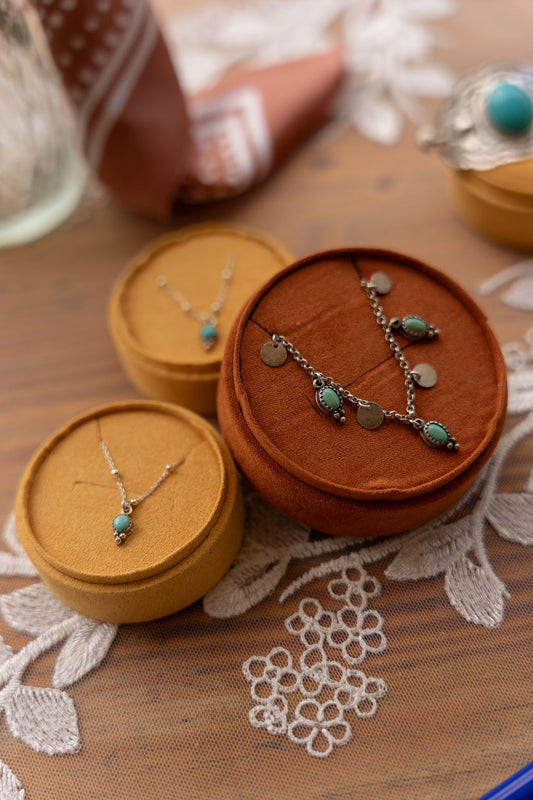 Genuine Turquoise Choker Necklace