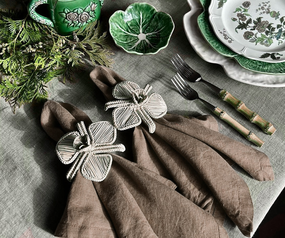Plain Linen Napkins - Set of 4