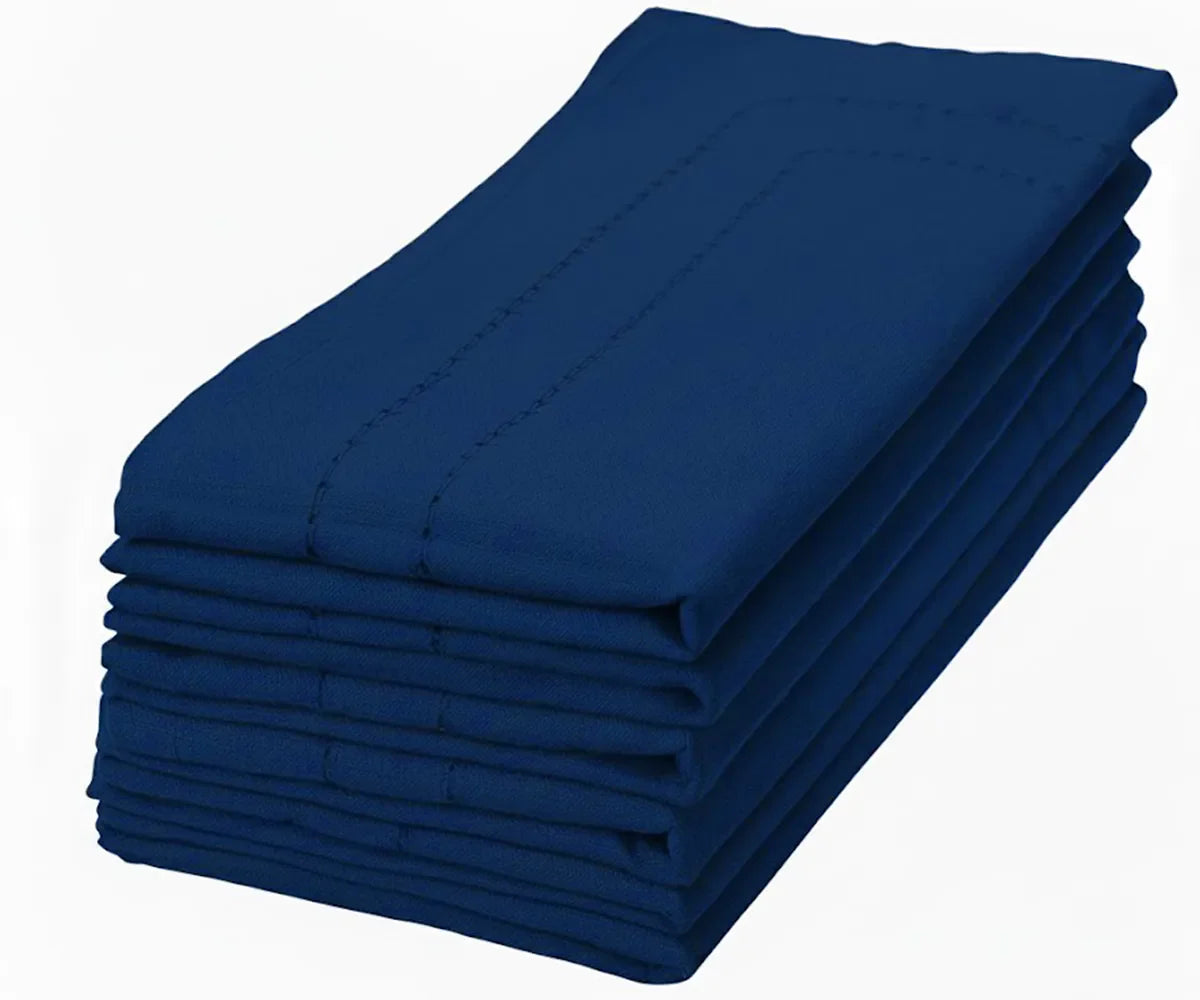 Cloth Dinner Napkins for Wedding Reception - Ivory, Red, Blue, Black, Navy, Green