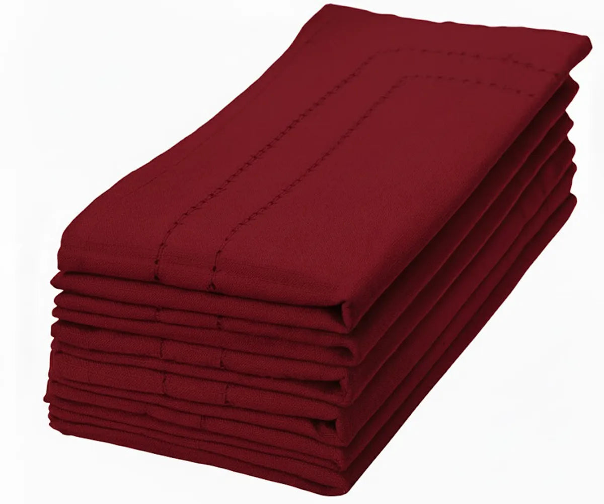 Cloth Dinner Napkins for Wedding Reception - Ivory, Red, Blue, Black, Navy, Green
