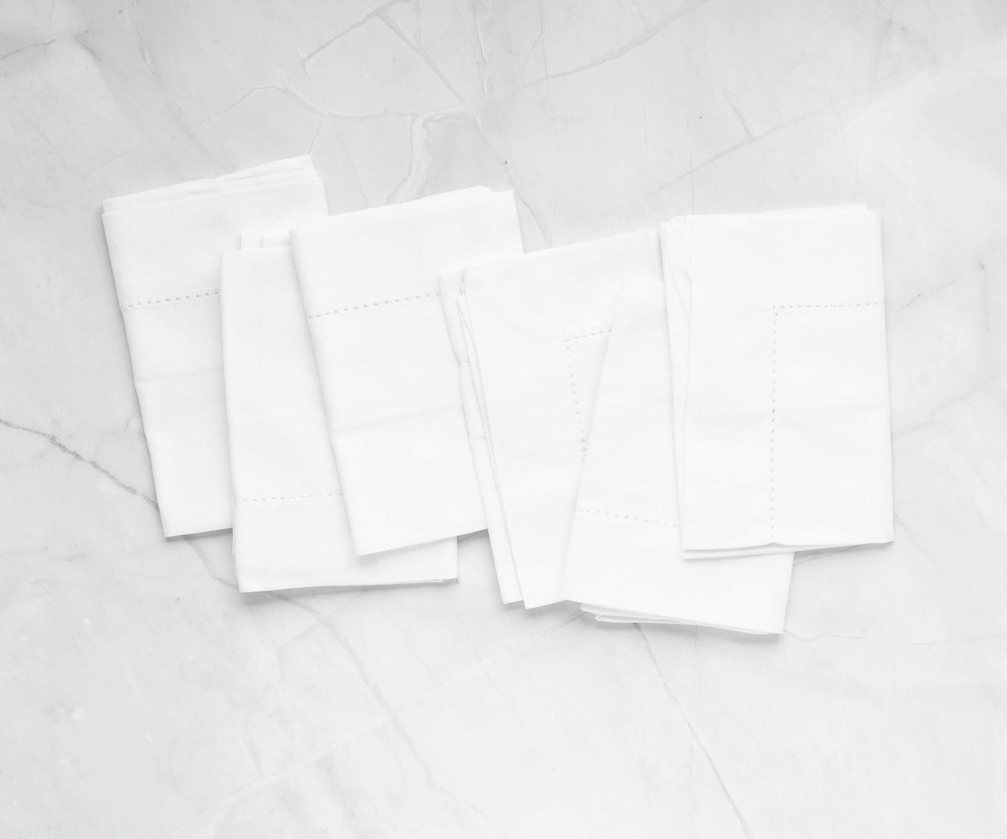 Cotton Dinner Napkins - Hemstitched Cloth Napkins