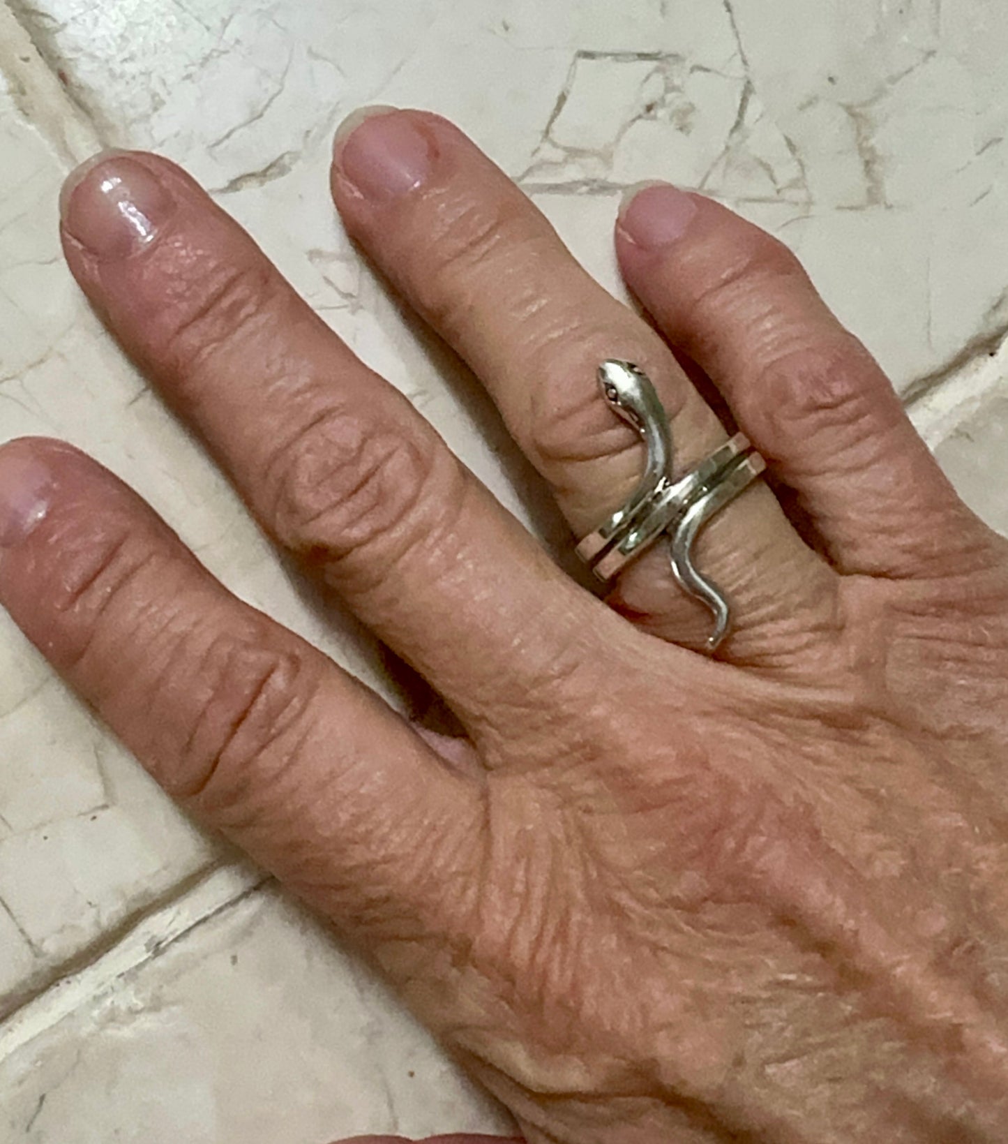 Snake Sterling Silver Ring