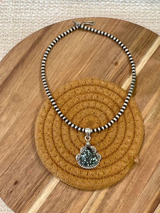 Handcrafted Sterling Silver & Variscite Pendant