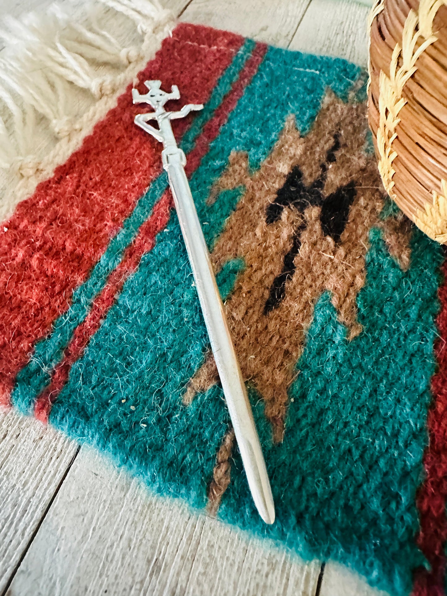 Handcrafted Sterling Silver Kachina Letter Opener