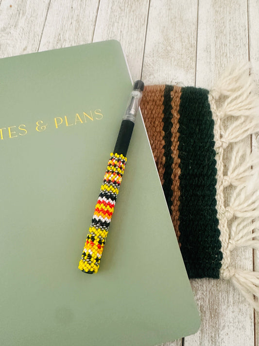Handcrafted  Muticolor Beaded Pen