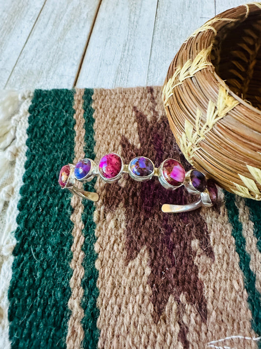Handcrafted Sterling Silver & Pink Dream Mojave Cuff Bracelet