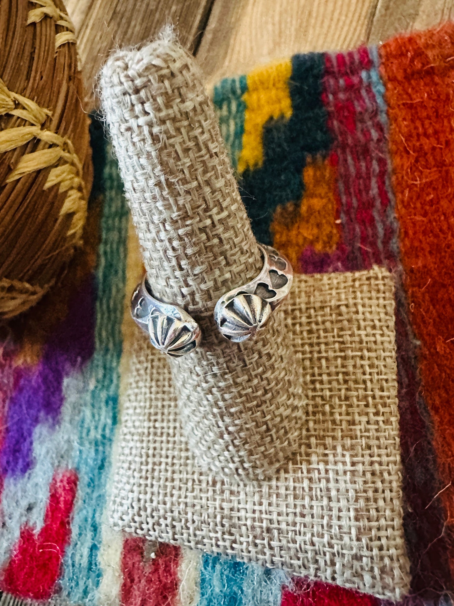 Handcrafted Sterling Silver Band Ring Size 8 by Sunshine Reeves