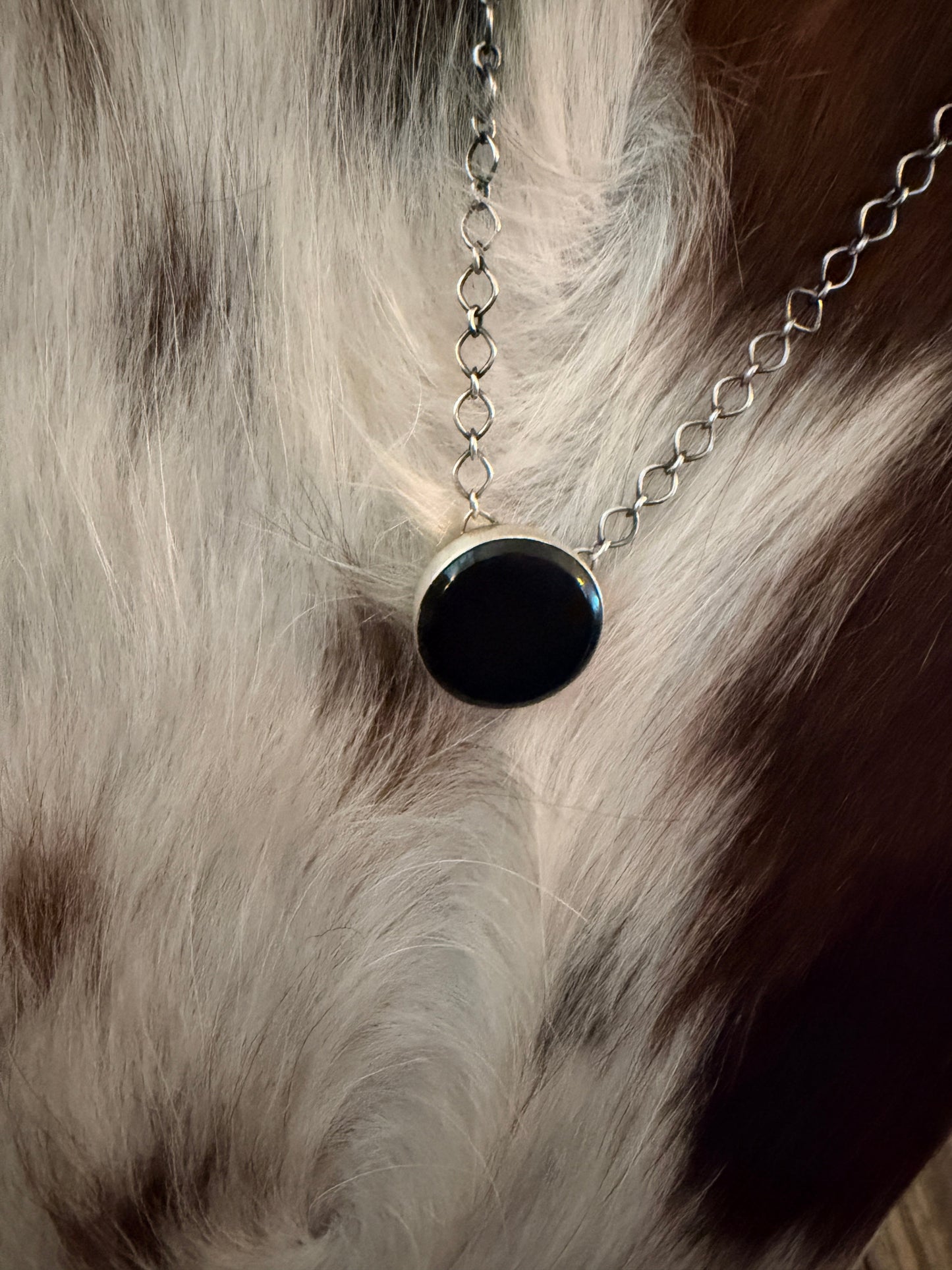 Handcrafted Sterling Silver & Black Onyx Necklace