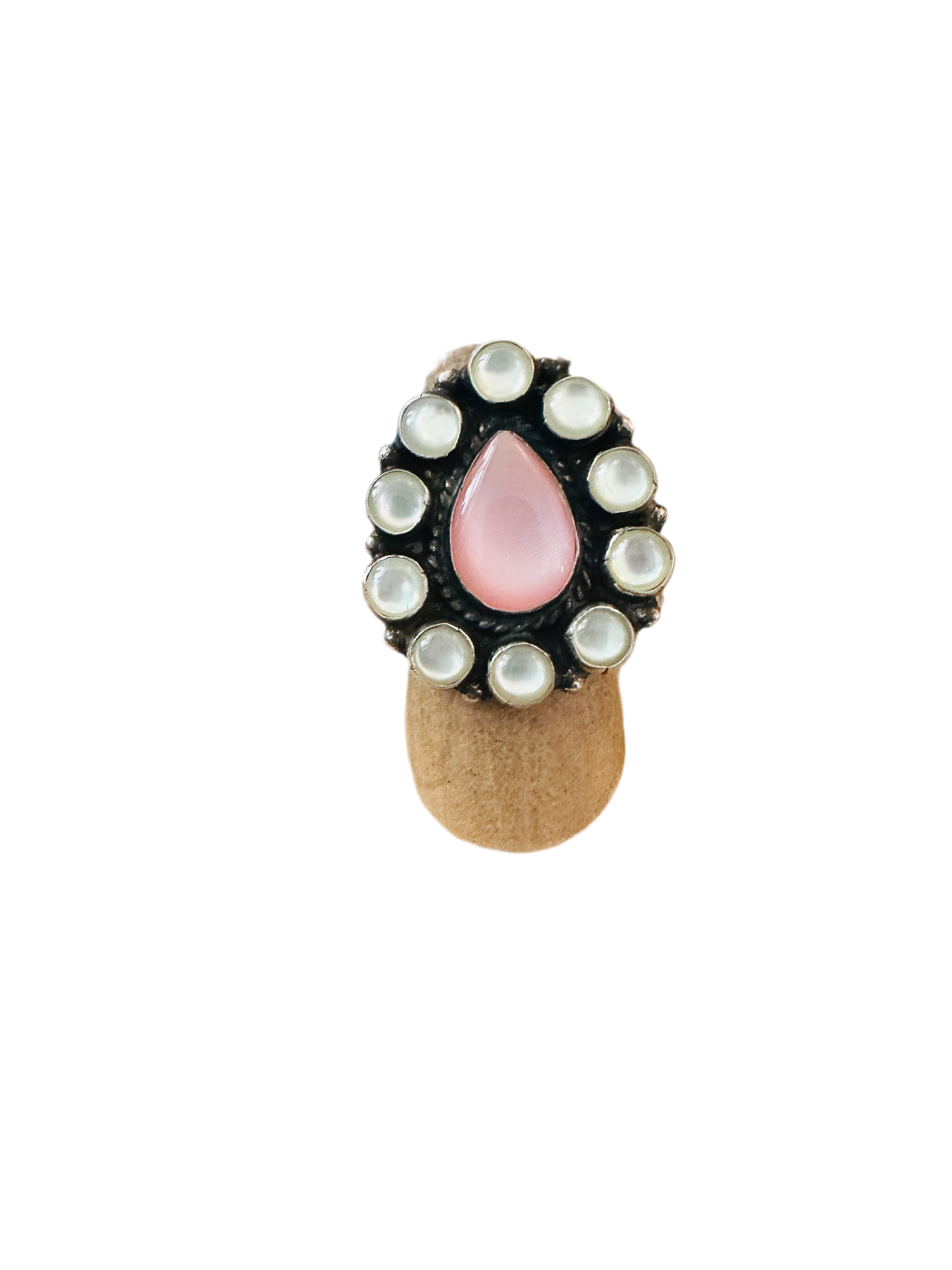Handcrafted Sterling Silver & Mother of Pearl Ring