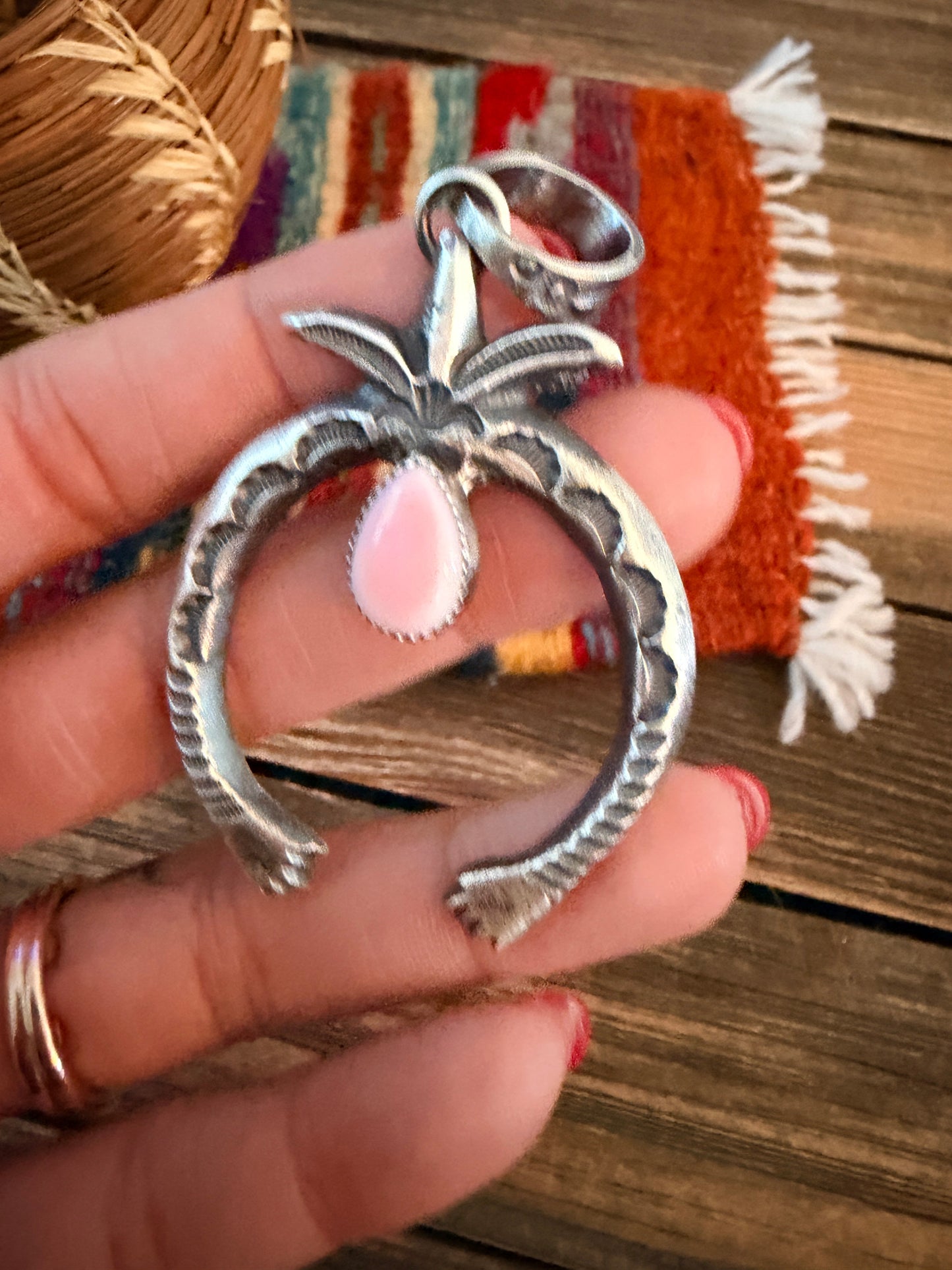 Handcrafted Sterling Silver & Queen Pink Naja Pendant by Kevin Billah