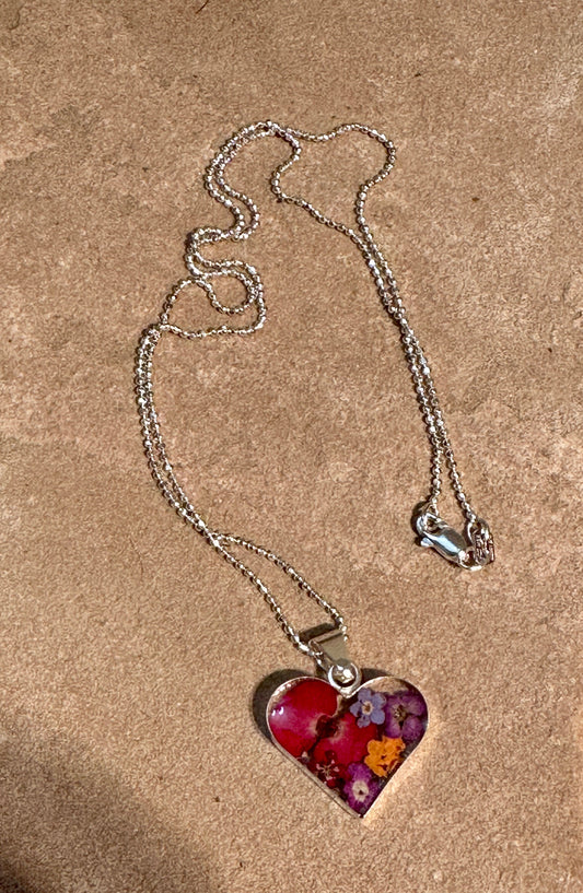 Primavera Heart Sterling Silver Necklace