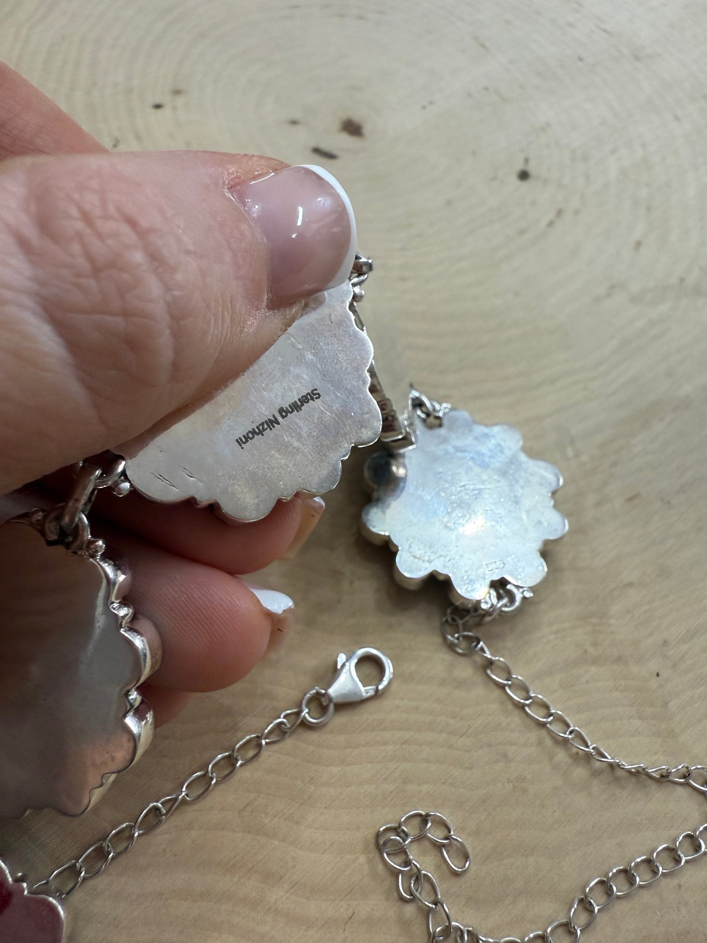 Handmade Sterling Silver Golden Hills Turquoise Choker Necklace