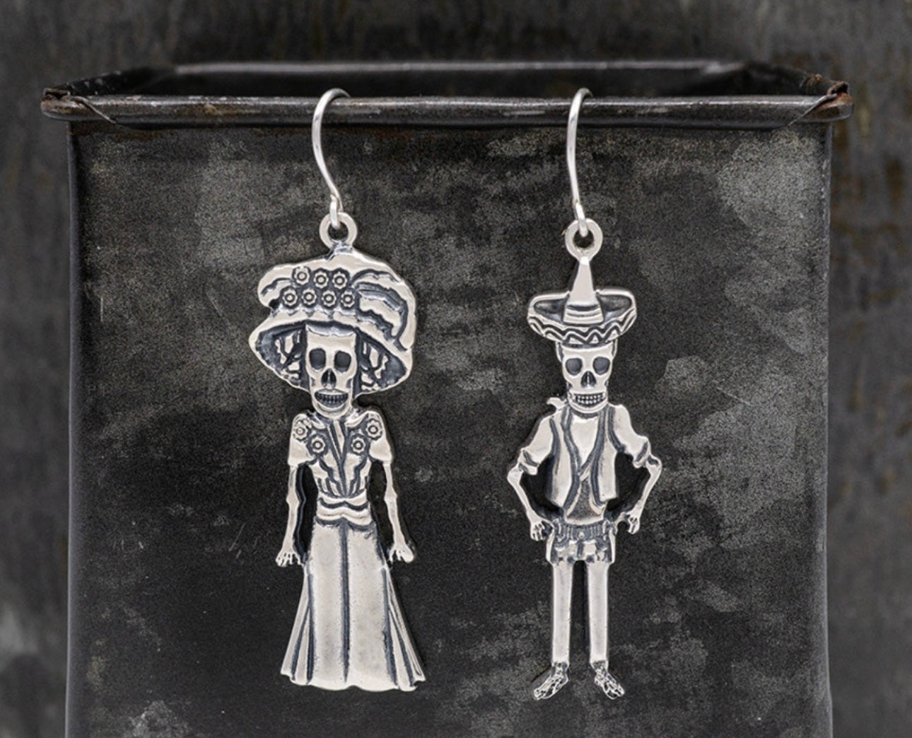 Catrina Couple Sterling Silver Earrings