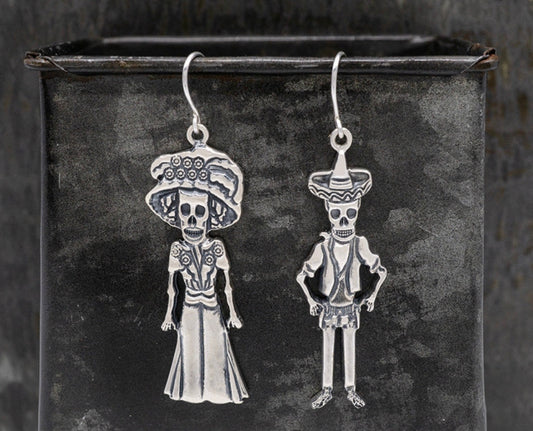 Catrina Couple Sterling Silver Earrings