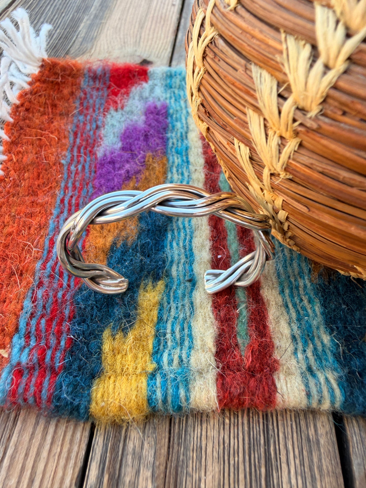 Handcrafted Sterling Silver Baby Cuff Bracelet
