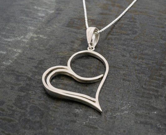 Heart Sterling Silver Pendant Necklace