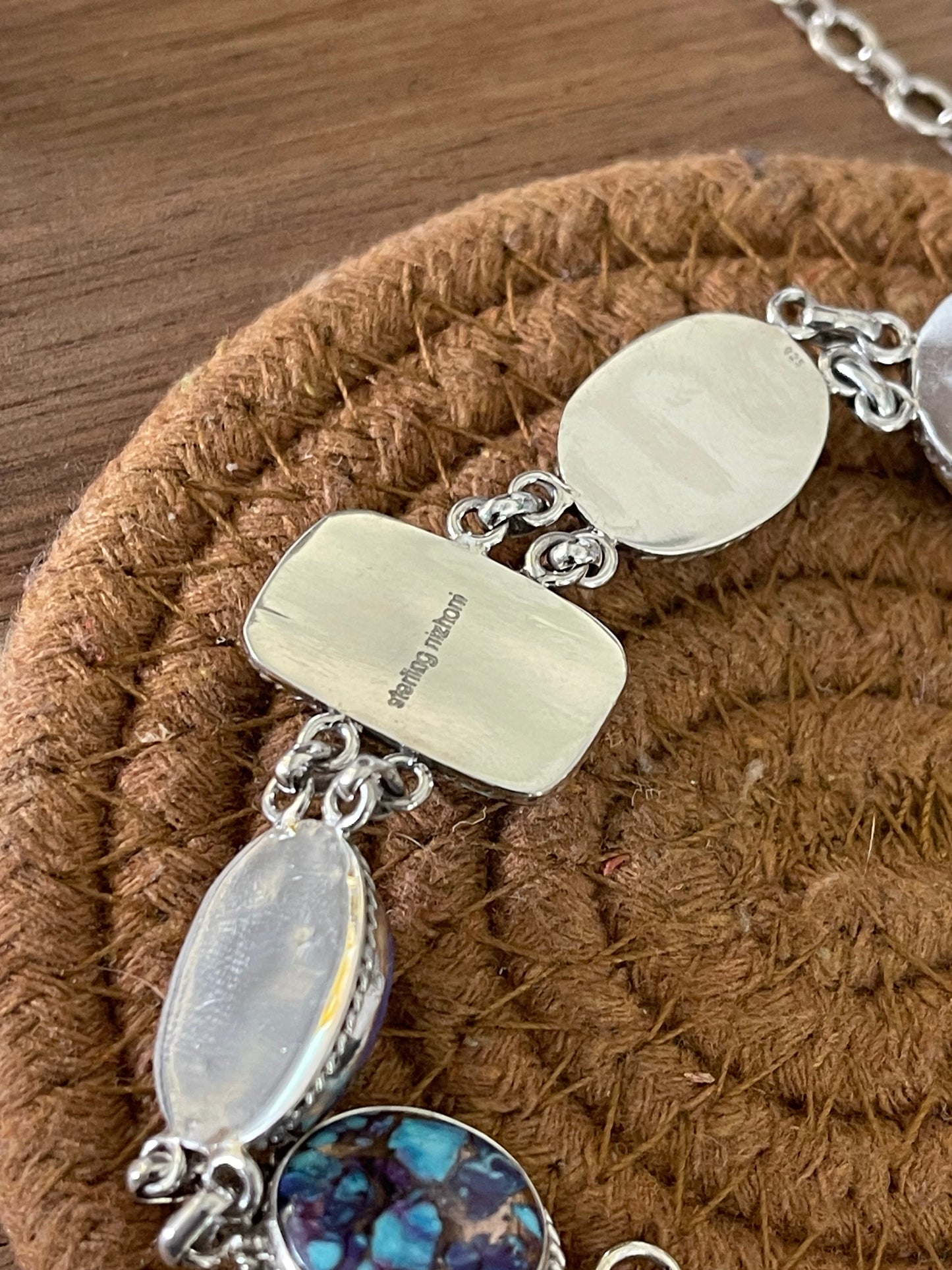 Handcrafted Sterling Silver & Purple Dream Mojave Necklace And Earring Set