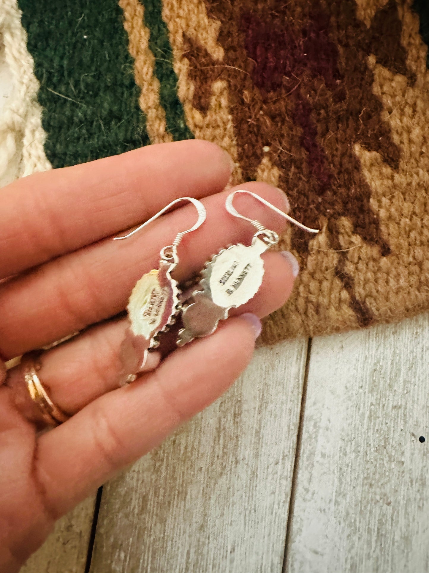 Handcrafted Amethyst, Opal & Sterling Silver Dangle Earrings