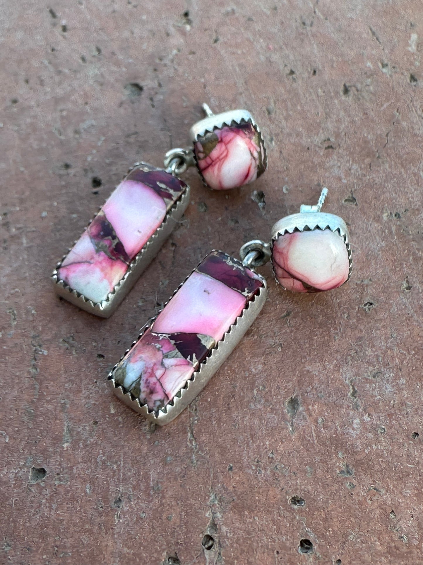 Dahlia Rose Handmade Sterling Silver Dangles