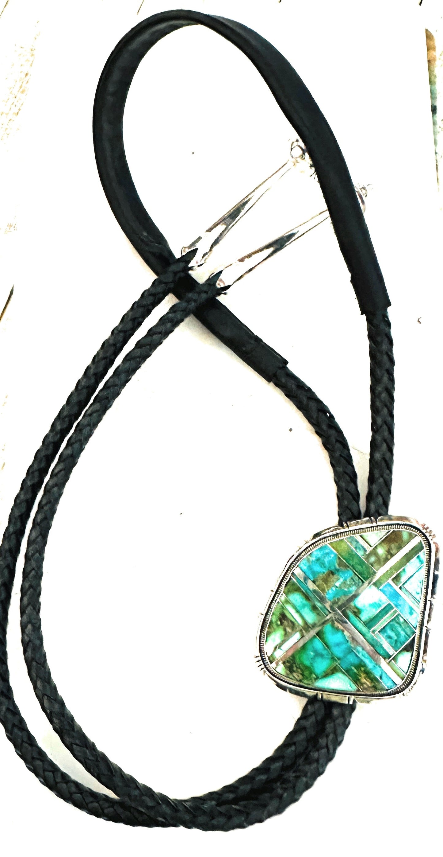 Handcrafted Sterling Silver & Sonoran Mountain Turquoise Bolo Tie