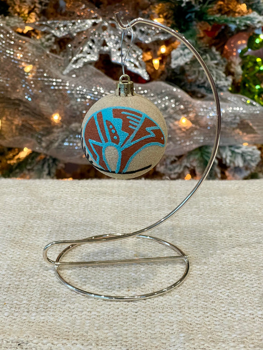 Handcrafted Ceramic Sand Painted Ornament