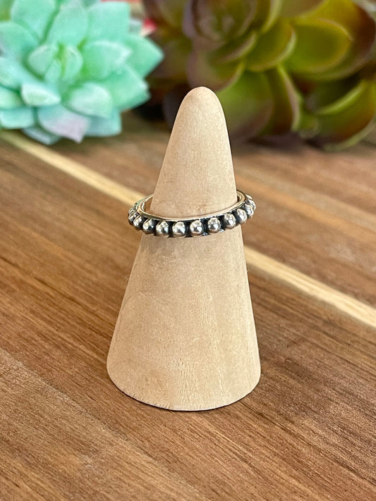 Beautiful Handmade 3mm Sterling Silver Adjustable Ring