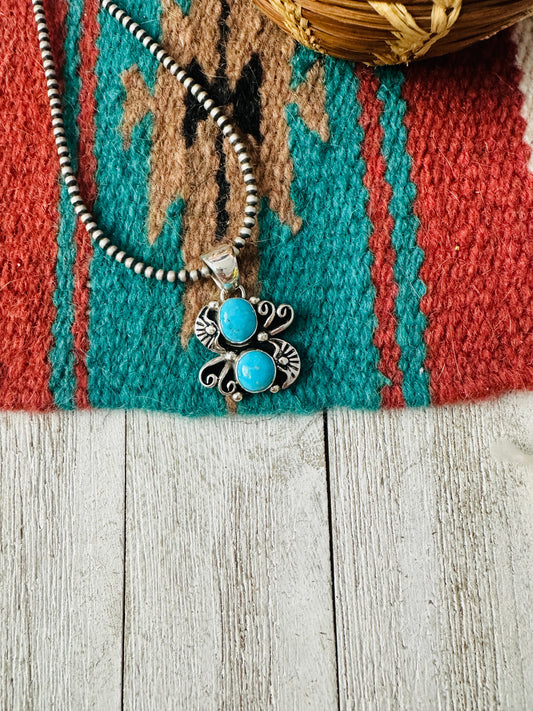 Handcrafted Turquoise & Sterling Silver Pendant