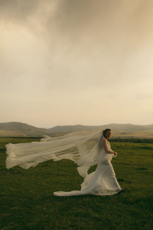 Beverly Ruffle Wedding Veil