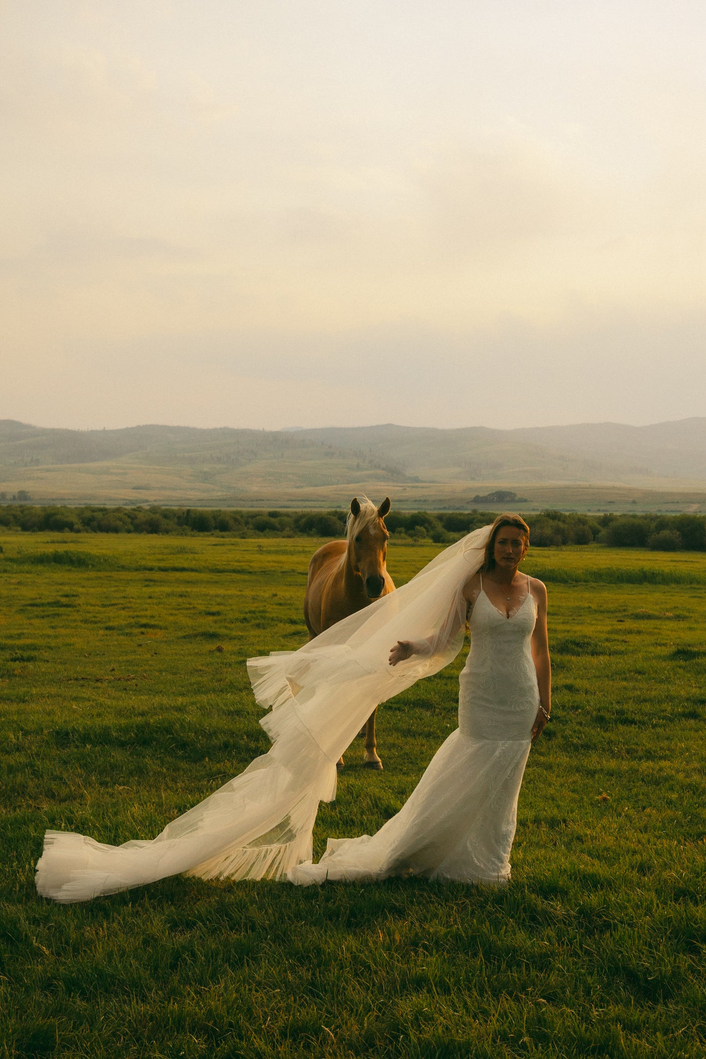 Beverly Ruffle Wedding Veil