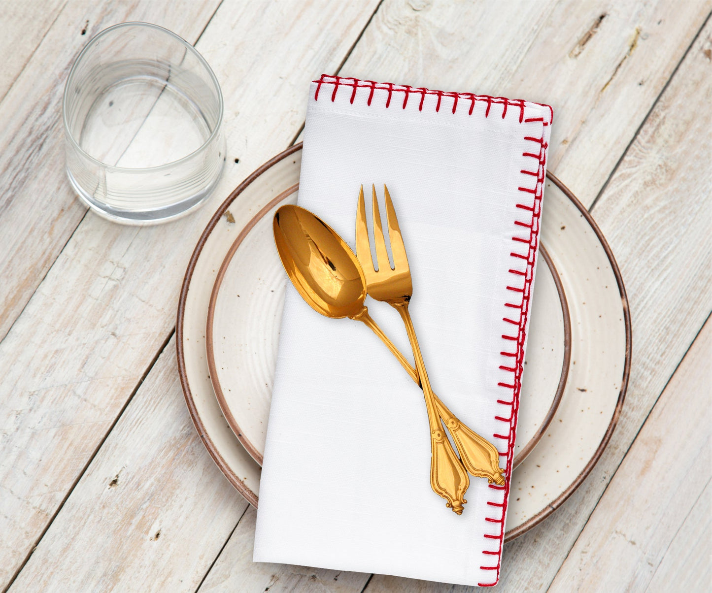 Cloth Napkins - Wedding Napkins - Shell Edge Napkin