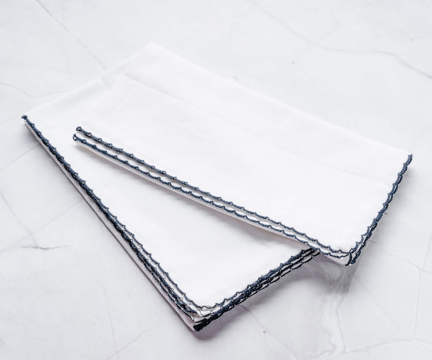 Cloth Napkins - Wedding Napkins - Shell Edge Napkin