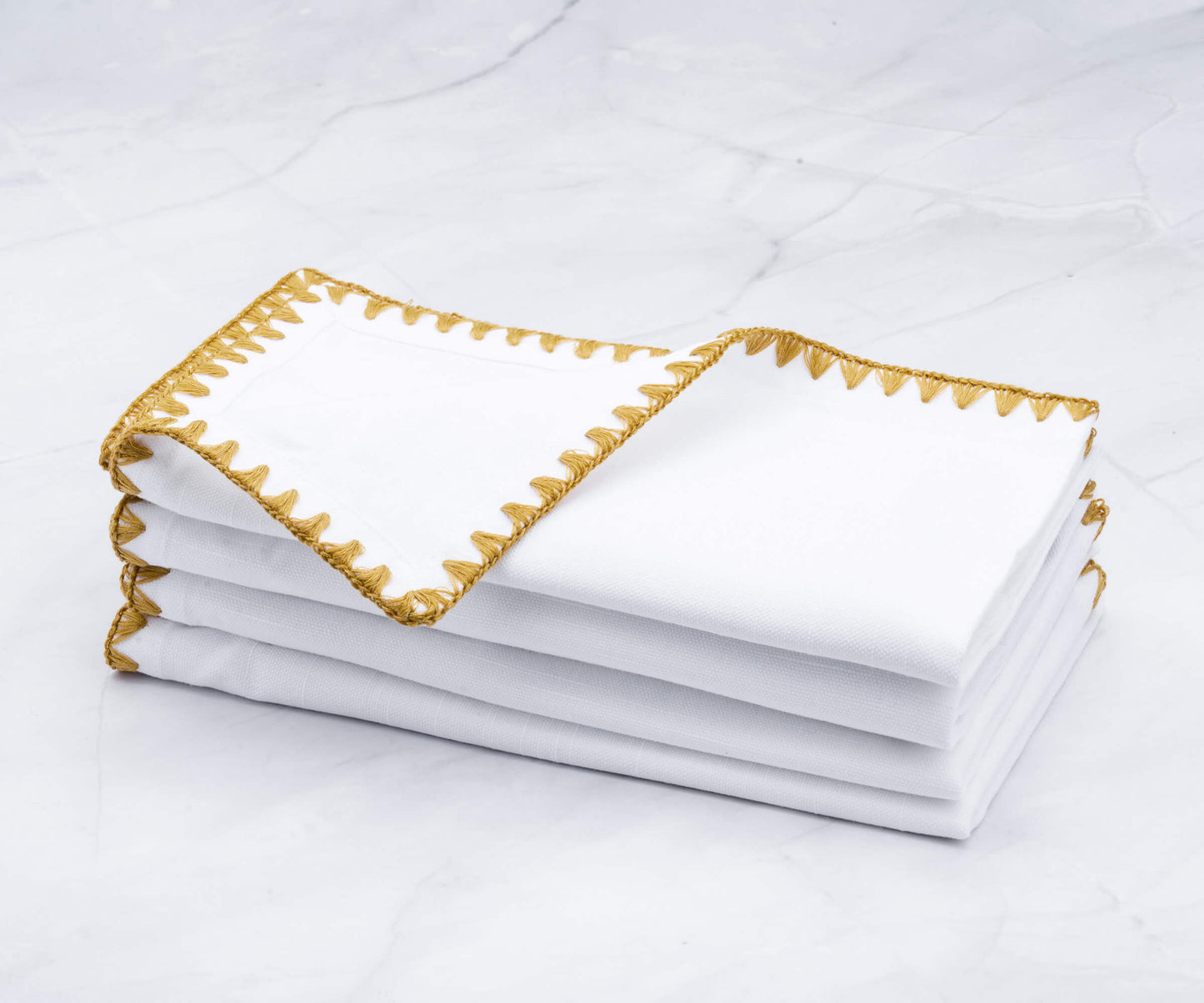 Cloth Napkins - Wedding Napkins - Shell Edge Napkin