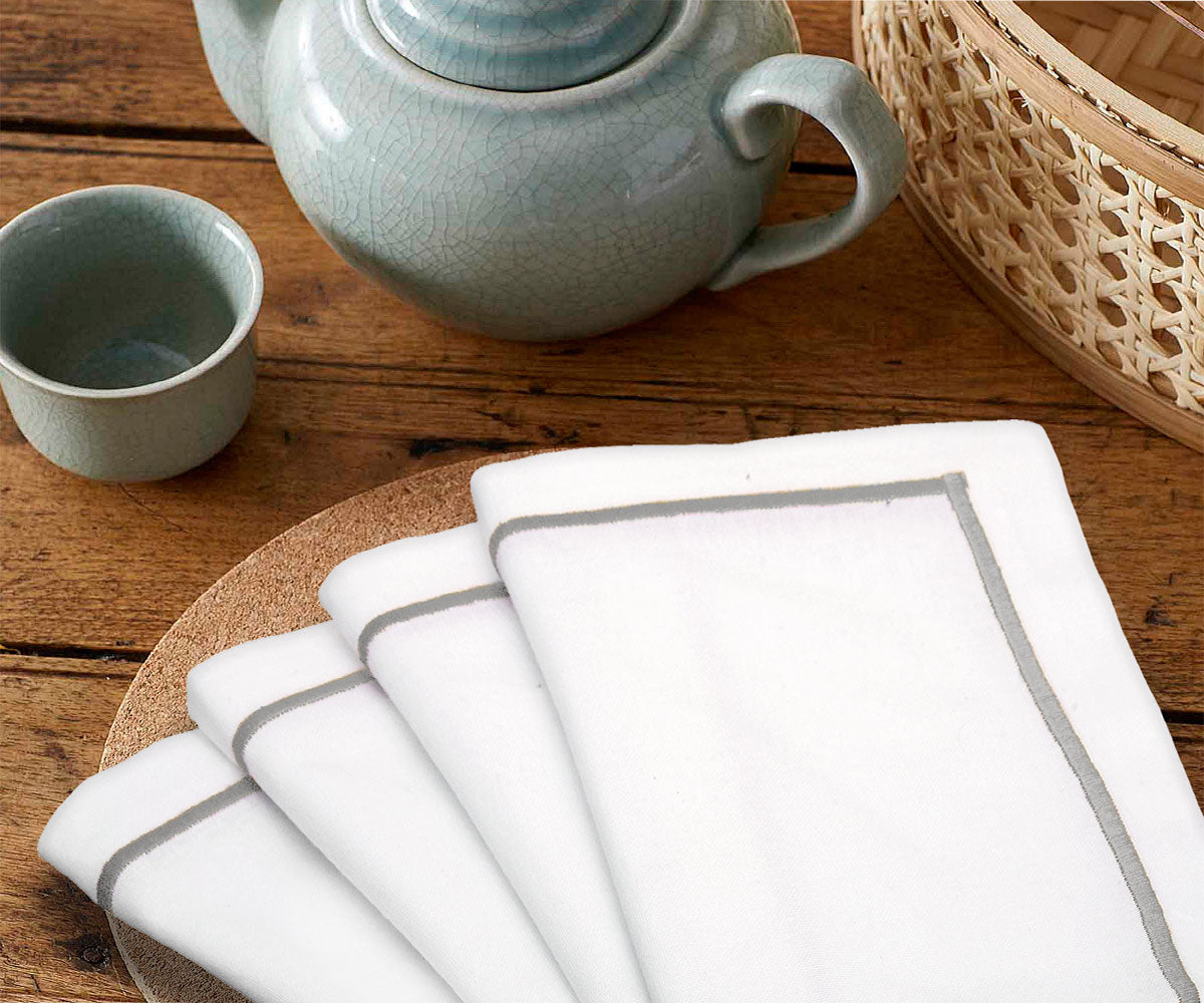 Dinner Napkins - White Cotton Napkins