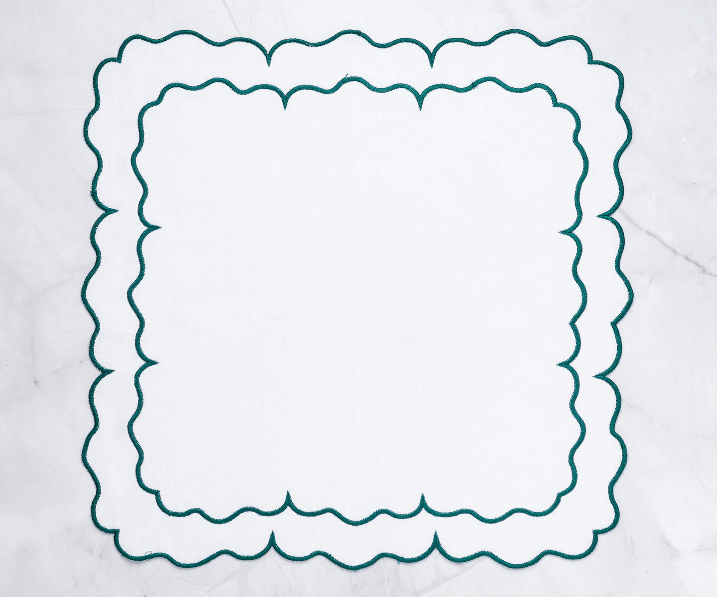 White Embroidered Napkins