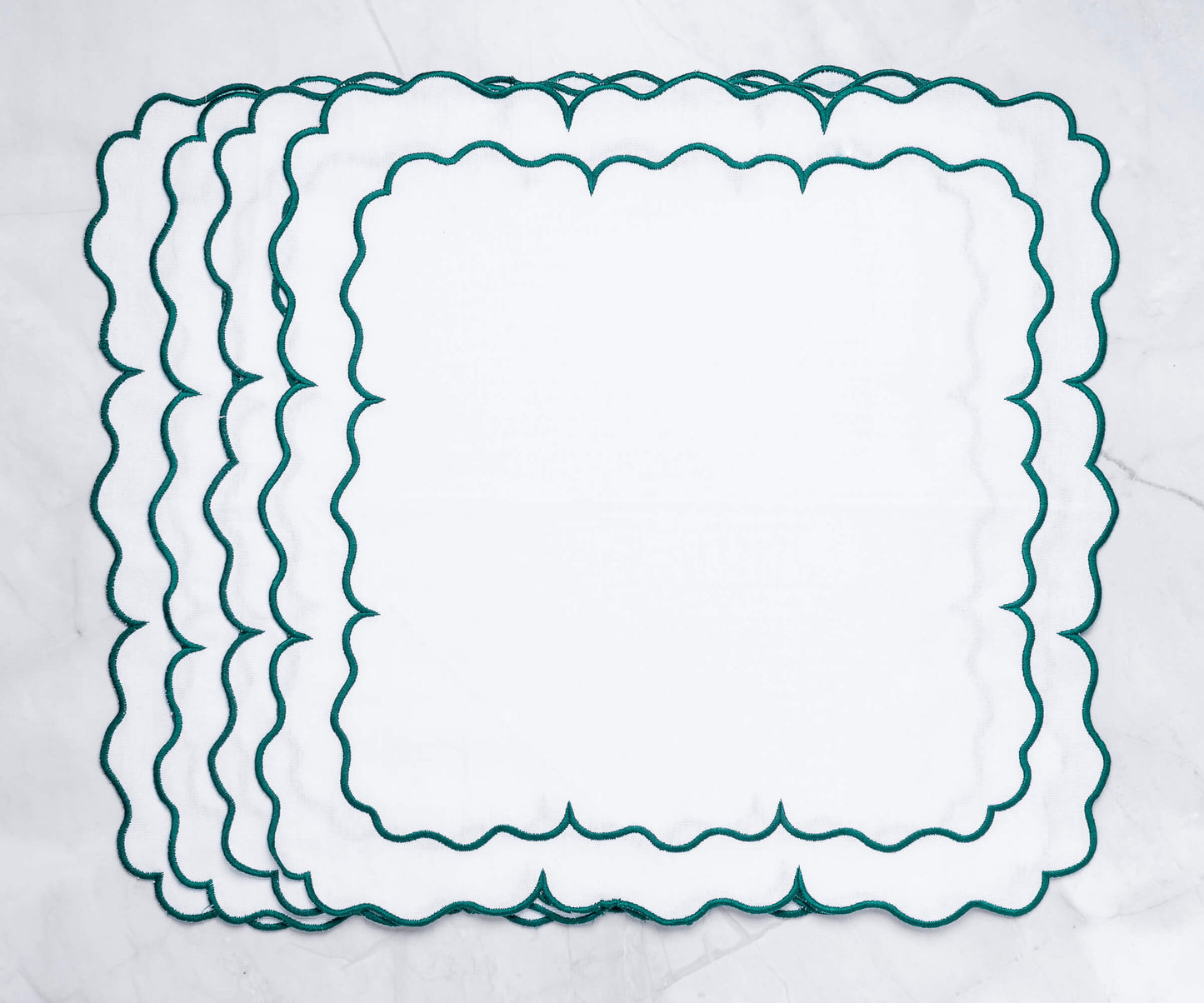 White Embroidered Napkins