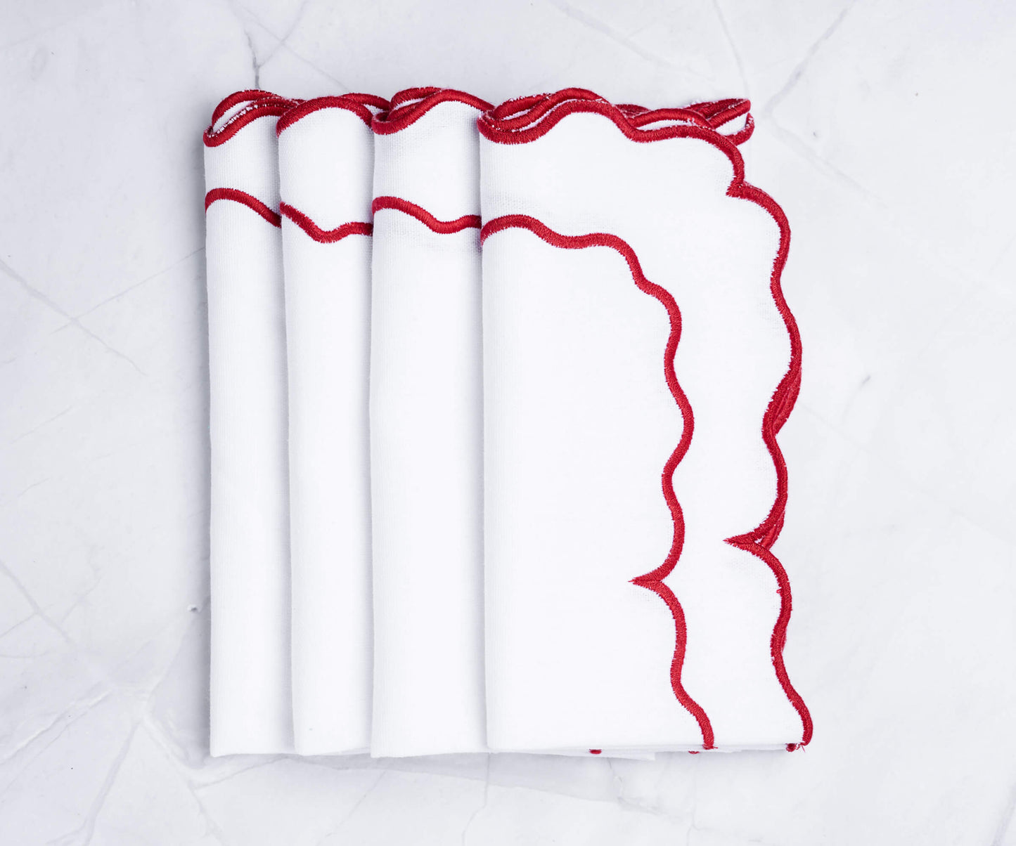White Embroidered Napkins