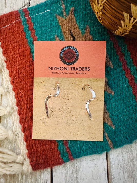 Handcrafted Sterling Silver Hoop Earrings